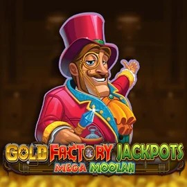 Play the Gold Factory Jackpots Mega Moolah slot by Aurum Signature Studios on Ringospin Casino