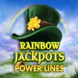 Rainbow Jackpots Power Lines slot visual from Red Tiger Gaming available on ringospins.de