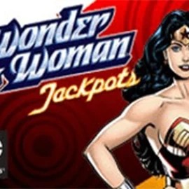 Wonder Woman Jackpots online game logo by Amaya on ringospins.de